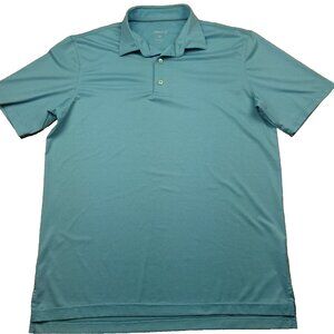 Johnnie-O Mens M‎ Shirt Polo Sky Blue Performance Golf Surf Style Golf Preppy